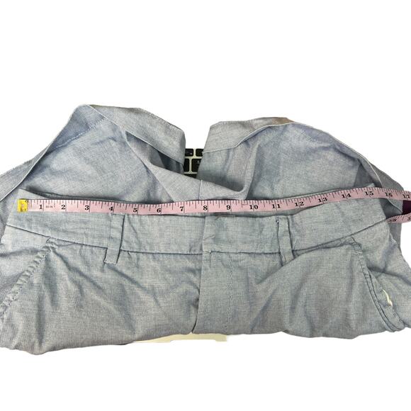 H&M Pin Striped Feminine Polished Sophisticated Academia Beach Womens Shorts 8 - Picture 5 of 7